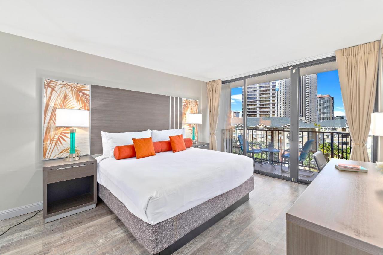 Renovated With City View At Aqua Palms Waikiki 檀香山 外观 照片