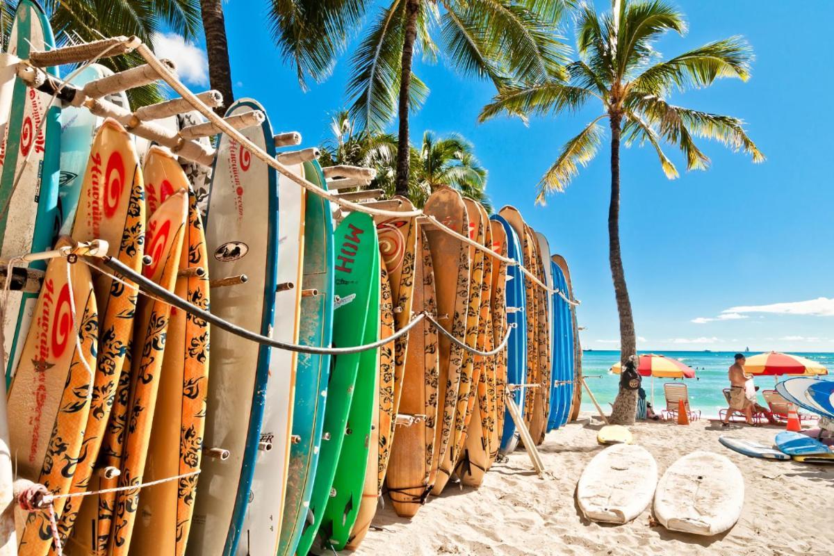 Renovated With City View At Aqua Palms Waikiki 檀香山 外观 照片