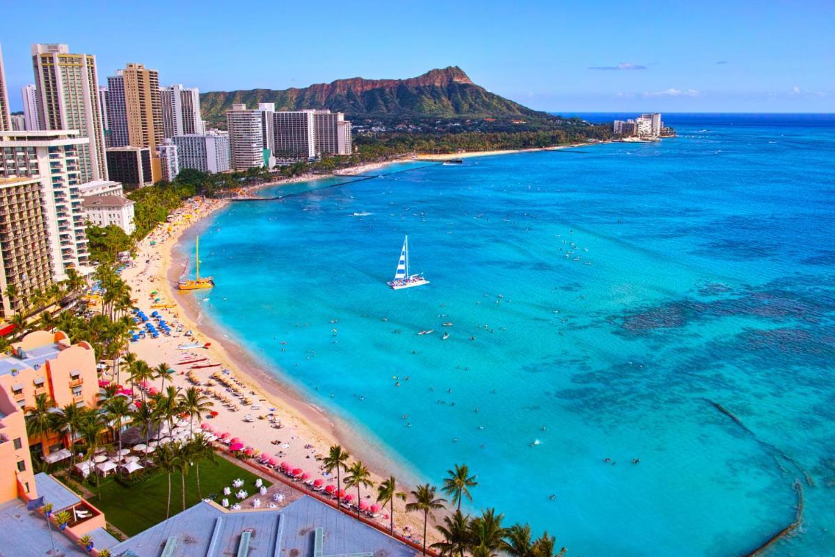 Renovated With City View At Aqua Palms Waikiki 檀香山 外观 照片