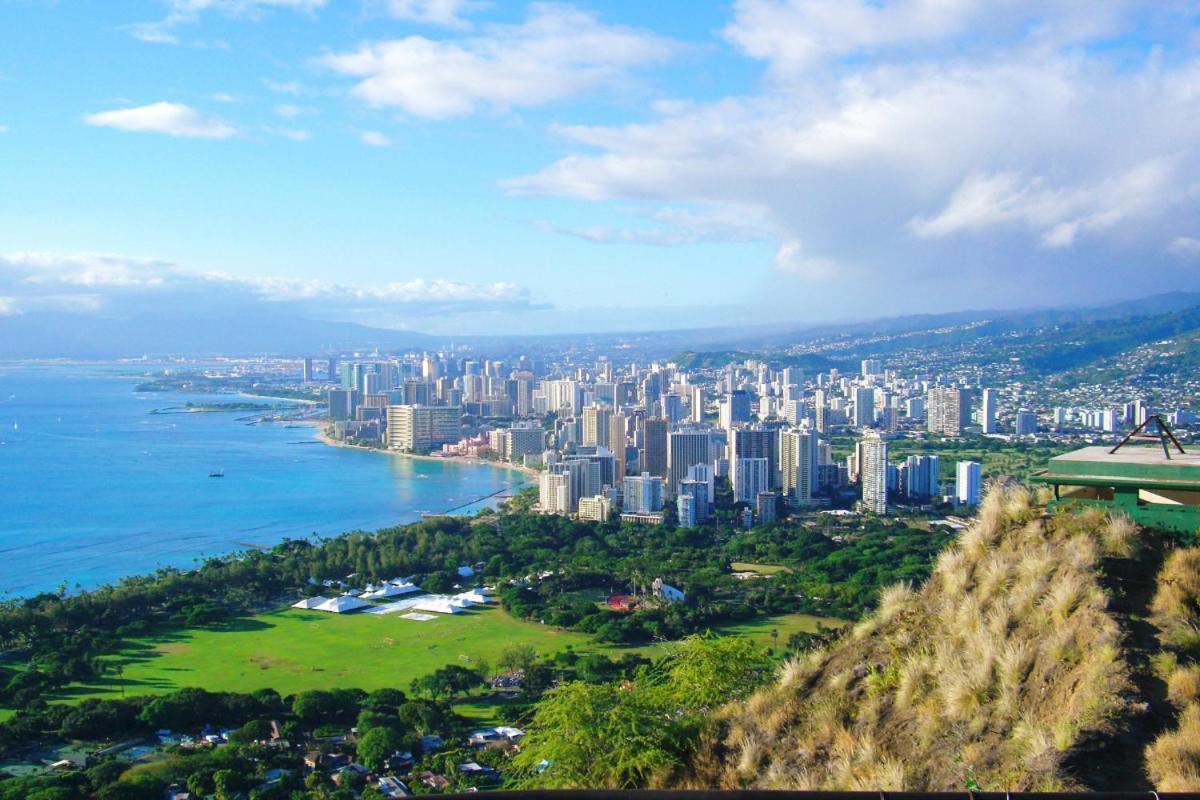 Renovated With City View At Aqua Palms Waikiki 檀香山 外观 照片